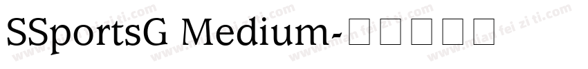 SSportsG Medium字体转换